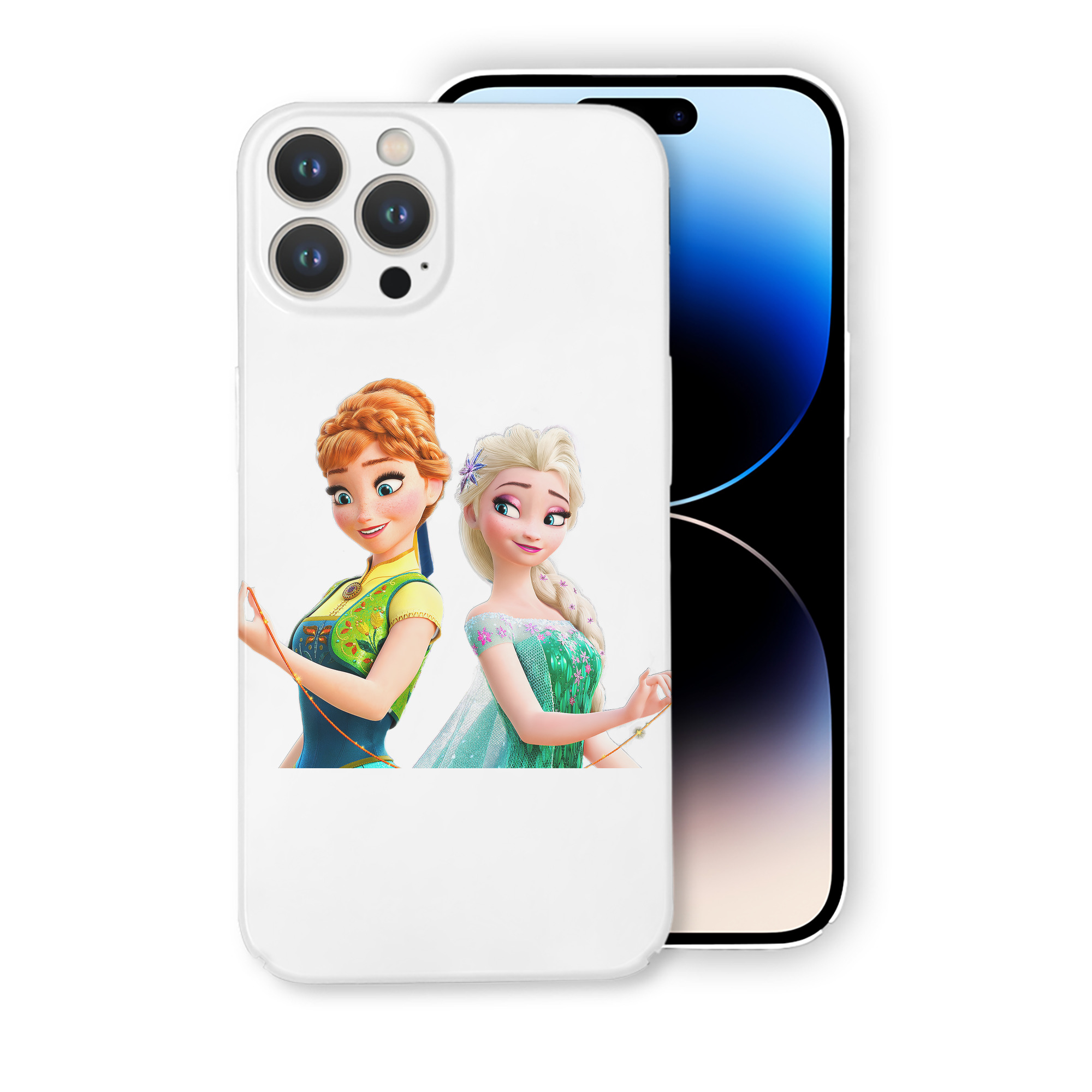 （画像用） アナと雪の女王 アンナ エルサ Frozen Anna Elsa 【iPhone 14シリーズ対応】ハードケース